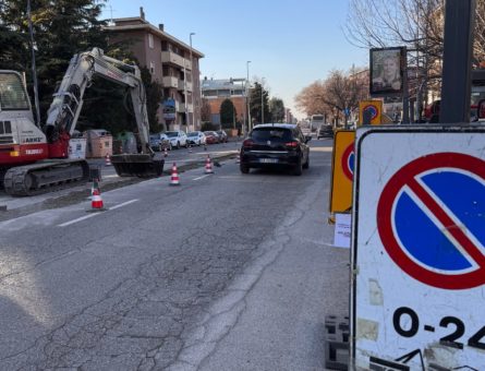 via Mameli lavori filobus